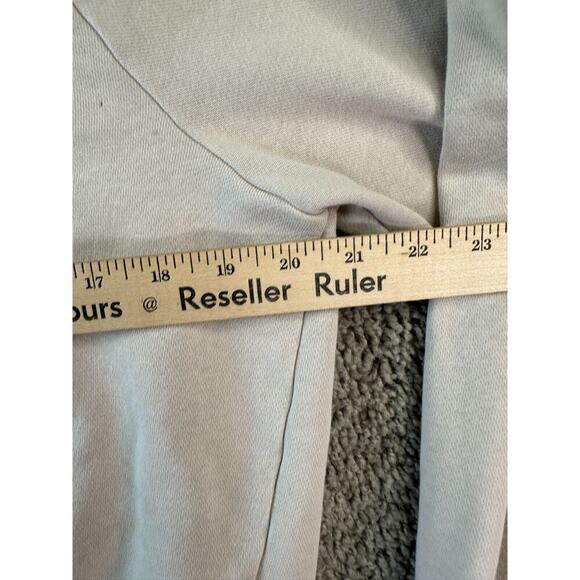 Nike Sportswear Sweatshirt Womens Small Beige Pink Newsprint Just Do It FLAW - Picture 13 of 14